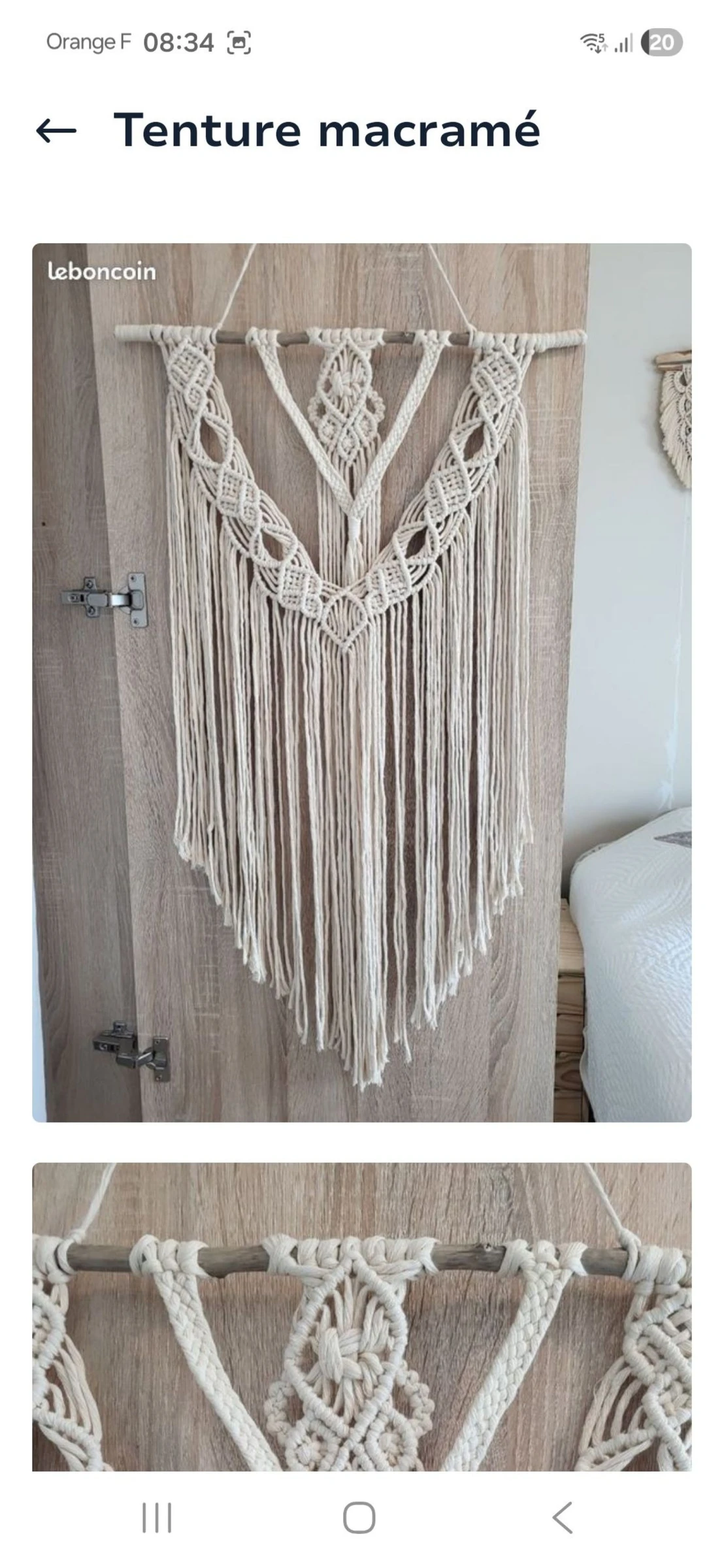 Tenture macramé 